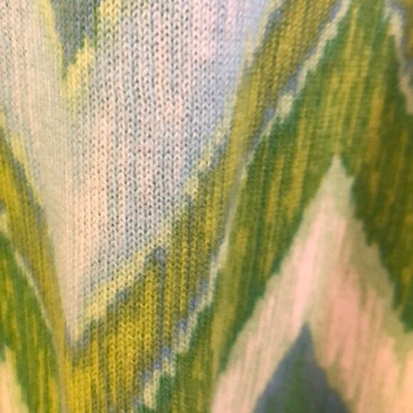 C Wonder cotton watercolor chevron sweater. M - Picture 3 of 6